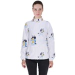 Bluey, Bluey merch, Bluey pattern, Bluey Bluey, bingo, Bluey design, bluey dog Women s High Neck Windbreaker Bluey, Bluey merch, Bluey pattern, Bluey Bluey, bingo, Bluey design, bluey dog Women s High Neck Windbreaker
