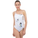 Bluey, Bluey merch, Bluey pattern, Bluey Bluey, bingo, Bluey design, bluey dog Classic One Shoulder Swimsuit Bluey, Bluey merch, Bluey pattern, Bluey Bluey, bingo, Bluey design, bluey dog Classic One Shoulder Swimsuit