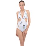 Bluey, Bluey merch, Bluey pattern, Bluey Bluey, bingo, Bluey design, bluey dog Halter Front Plunge Swimsuit Bluey, Bluey merch, Bluey pattern, Bluey Bluey, bingo, Bluey design, bluey dog Halter Front Plunge Swimsuit