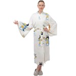 Bluey, Bluey merch, Bluey pattern, Bluey Bluey, bingo, Bluey design, bluey dog Maxi Velvet Kimono Bluey, Bluey merch, Bluey pattern, Bluey Bluey, bingo, Bluey design, bluey dog Maxi Velvet Kimono
