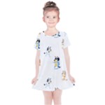 Bluey, Bluey merch, Bluey pattern, Bluey Bluey, bingo, Bluey design, bluey dog Kids Simple Cotton Dress Bluey, Bluey merch, Bluey pattern, Bluey Bluey, bingo, Bluey design, bluey dog Kids Simple Cotton Dress