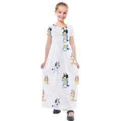 Kids  Short Sleeve Maxi Dress 