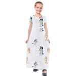 Bluey, Bluey merch, Bluey pattern, Bluey Bluey, bingo, Bluey design, bluey dog Kids Short Sleeve Maxi Dress Bluey, Bluey merch, Bluey pattern, Bluey Bluey, bingo, Bluey design, bluey dog Kids Short Sleeve Maxi Dress