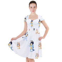 Cap Sleeve Midi Dress 