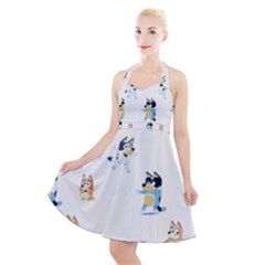 Halter Party Swing Dress  