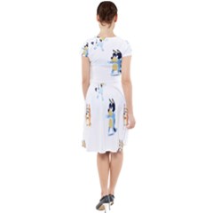 Cap Sleeve Midi Dress With Pockets 