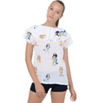 Bluey, Bluey merch, Bluey pattern, Bluey Bluey, bingo, Bluey design, bluey dog Ruffle Collar Chiffon Blouse Bluey, Bluey merch, Bluey pattern, Bluey Bluey, bingo, Bluey design, bluey dog Ruffle Collar Chiffon Blouse