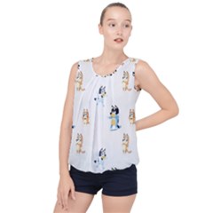 Bubble Hem Chiffon Tank Top 