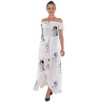 Bluey, Bluey merch, Bluey pattern, Bluey Bluey, bingo, Bluey design, bluey dog Off Shoulder Open Front Chiffon Dress Bluey, Bluey merch, Bluey pattern, Bluey Bluey, bingo, Bluey design, bluey dog Off Shoulder Open Front Chiffon Dress