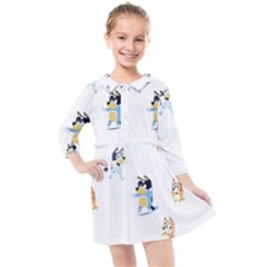 Kids  Quarter Sleeve Shirt Dress 