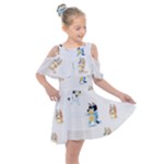 Bluey, Bluey merch, Bluey pattern, Bluey Bluey, bingo, Bluey design, bluey dog Kids Shoulder Cutout Chiffon Dress Bluey, Bluey merch, Bluey pattern, Bluey Bluey, bingo, Bluey design, bluey dog Kids Shoulder Cutout Chiffon Dress