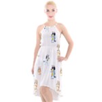 Bluey, Bluey merch, Bluey pattern, Bluey Bluey, bingo, Bluey design, bluey dog High-Low Halter Chiffon Dress Bluey, Bluey merch, Bluey pattern, Bluey Bluey, bingo, Bluey design, bluey dog High-Low Halter Chiffon Dress