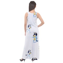 Sleeveless Velour Maxi Dress 