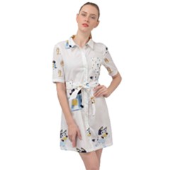Belted Shirt Dress 