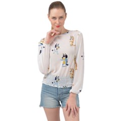 Banded Bottom Chiffon Top 
