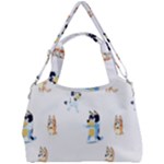 Bluey, Bluey merch, Bluey pattern, Bluey Bluey, bingo, Bluey design, bluey dog Double Compartment Shoulder Bag Bluey, Bluey merch, Bluey pattern, Bluey Bluey, bingo, Bluey design, bluey dog Double Compartment Shoulder Bag