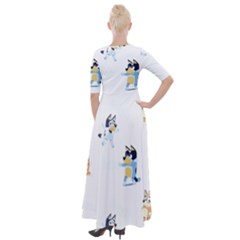Half Sleeves Maxi Dress 