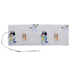 Bluey, Bluey merch, Bluey pattern, Bluey Bluey, bingo, Bluey design, bluey dog Roll Up Canvas Pencil Holder (M) from ArtsNow.com