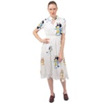 Bluey, Bluey merch, Bluey pattern, Bluey Bluey, bingo, Bluey design, bluey dog Keyhole Neckline Chiffon Dress Bluey, Bluey merch, Bluey pattern, Bluey Bluey, bingo, Bluey design, bluey dog Keyhole Neckline Chiffon Dress