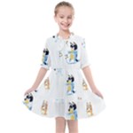 Bluey, Bluey merch, Bluey pattern, Bluey Bluey, bingo, Bluey design, bluey dog Kids All Frills Chiffon Dress Bluey, Bluey merch, Bluey pattern, Bluey Bluey, bingo, Bluey design, bluey dog Kids All Frills Chiffon Dress