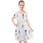 Bluey, Bluey merch, Bluey pattern, Bluey Bluey, bingo, Bluey design, bluey dog Kids Cut Out Shoulders Chiffon Dress Bluey, Bluey merch, Bluey pattern, Bluey Bluey, bingo, Bluey design, bluey dog Kids Cut Out Shoulders Chiffon Dress