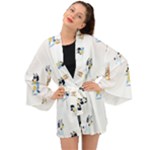 Bluey, Bluey merch, Bluey pattern, Bluey Bluey, bingo, Bluey design, bluey dog Long Sleeve Kimono Bluey, Bluey merch, Bluey pattern, Bluey Bluey, bingo, Bluey design, bluey dog Long Sleeve Kimono