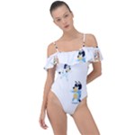 Bluey, Bluey merch, Bluey pattern, Bluey Bluey, bingo, Bluey design, bluey dog Frill Detail One Piece Swimsuit Bluey, Bluey merch, Bluey pattern, Bluey Bluey, bingo, Bluey design, bluey dog Frill Detail One Piece Swimsuit