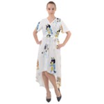 Bluey, Bluey merch, Bluey pattern, Bluey Bluey, bingo, Bluey design, bluey dog Front Wrap High Low Dress Bluey, Bluey merch, Bluey pattern, Bluey Bluey, bingo, Bluey design, bluey dog Front Wrap High Low Dress