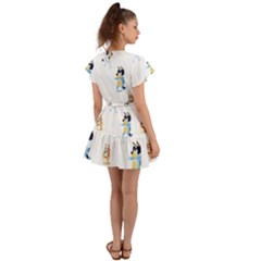 Flutter Sleeve Wrap Dress 