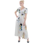 Bluey, Bluey merch, Bluey pattern, Bluey Bluey, bingo, Bluey design, bluey dog Button Up Short Sleeve Maxi Dress Bluey, Bluey merch, Bluey pattern, Bluey Bluey, bingo, Bluey design, bluey dog Button Up Short Sleeve Maxi Dress