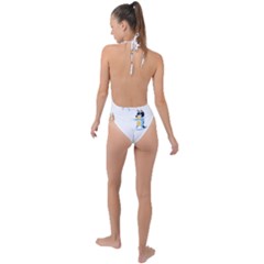 Backless Halter One Piece Swimsuit 