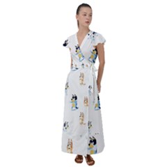 Flutter Sleeve Maxi Dress 