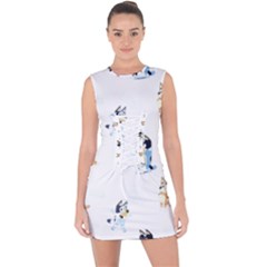 Lace Up Front Bodycon Dress 