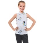 Bluey, Bluey merch, Bluey pattern, Bluey Bluey, bingo, Bluey design, bluey dog Kids Sleeveless Polo T-Shirt Bluey, Bluey merch, Bluey pattern, Bluey Bluey, bingo, Bluey design, bluey dog Kids Sleeveless Polo T-Shirt