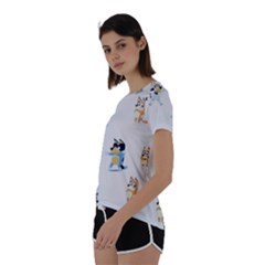 Short Sleeve Open Back T-Shirt 