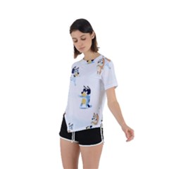 Asymmetrical Short Sleeve Sports T-Shirt 