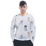 Bluey, Bluey merch, Bluey pattern, Bluey Bluey, bingo, Bluey design, bluey dog Men s Long Sleeve Raglan T-Shirt Bluey, Bluey merch, Bluey pattern, Bluey Bluey, bingo, Bluey design, bluey dog Men s Long Sleeve Raglan T-Shirt