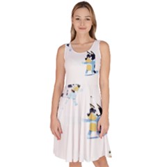 Knee Length Skater Dress With Pockets 