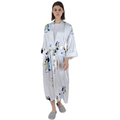 Maxi Satin Kimono 