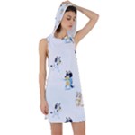 Bluey, Bluey merch, Bluey pattern, Bluey Bluey, bingo, Bluey design, bluey dog Racer Back Hoodie Dress Bluey, Bluey merch, Bluey pattern, Bluey Bluey, bingo, Bluey design, bluey dog Racer Back Hoodie Dress
