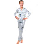 Bluey, Bluey merch, Bluey pattern, Bluey Bluey, bingo, Bluey design, bluey dog Kids Satin Long Sleeve Pajamas Set Bluey, Bluey merch, Bluey pattern, Bluey Bluey, bingo, Bluey design, bluey dog Kids Satin Long Sleeve Pajamas Set