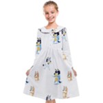 Bluey, Bluey merch, Bluey pattern, Bluey Bluey, bingo, Bluey design, bluey dog Kids Midi Sailor Dress Bluey, Bluey merch, Bluey pattern, Bluey Bluey, bingo, Bluey design, bluey dog Kids Midi Sailor Dress