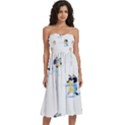 Knee-Length Strapless Bra Top Dress 