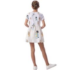 Kids  Short Sleeve Pinafore Style Dress 