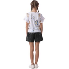 Kids  Cut Out Flutter Sleeves 