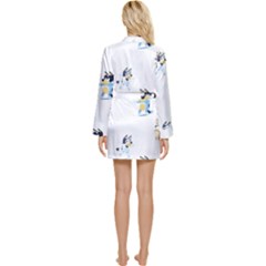 Long Sleeve Satin Robe 
