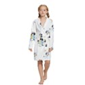 Kids  Long Sleeve Velvet Lounge Robe 