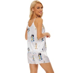 V-Neck Satin Pajamas Set 