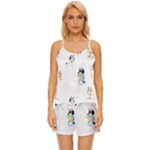 Bluey, Bluey merch, Bluey pattern, Bluey Bluey, bingo, Bluey design, bluey dog Satin Pajama Short Set Bluey, Bluey merch, Bluey pattern, Bluey Bluey, bingo, Bluey design, bluey dog Satin Pajama Short Set