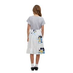 Kids  Ruffle Flared Wrap Midi Skirt 